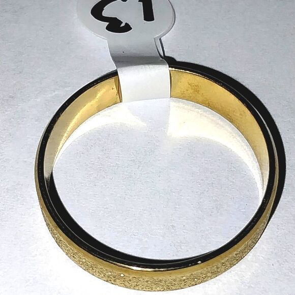 Stainless steel wide band hypoallergenic nickel free Men's ring sz 13 - Picture 4 of 6